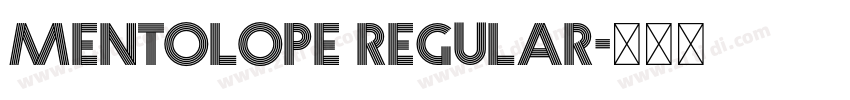 Mentolope Regular字体转换 Mentolope Regular字体转换